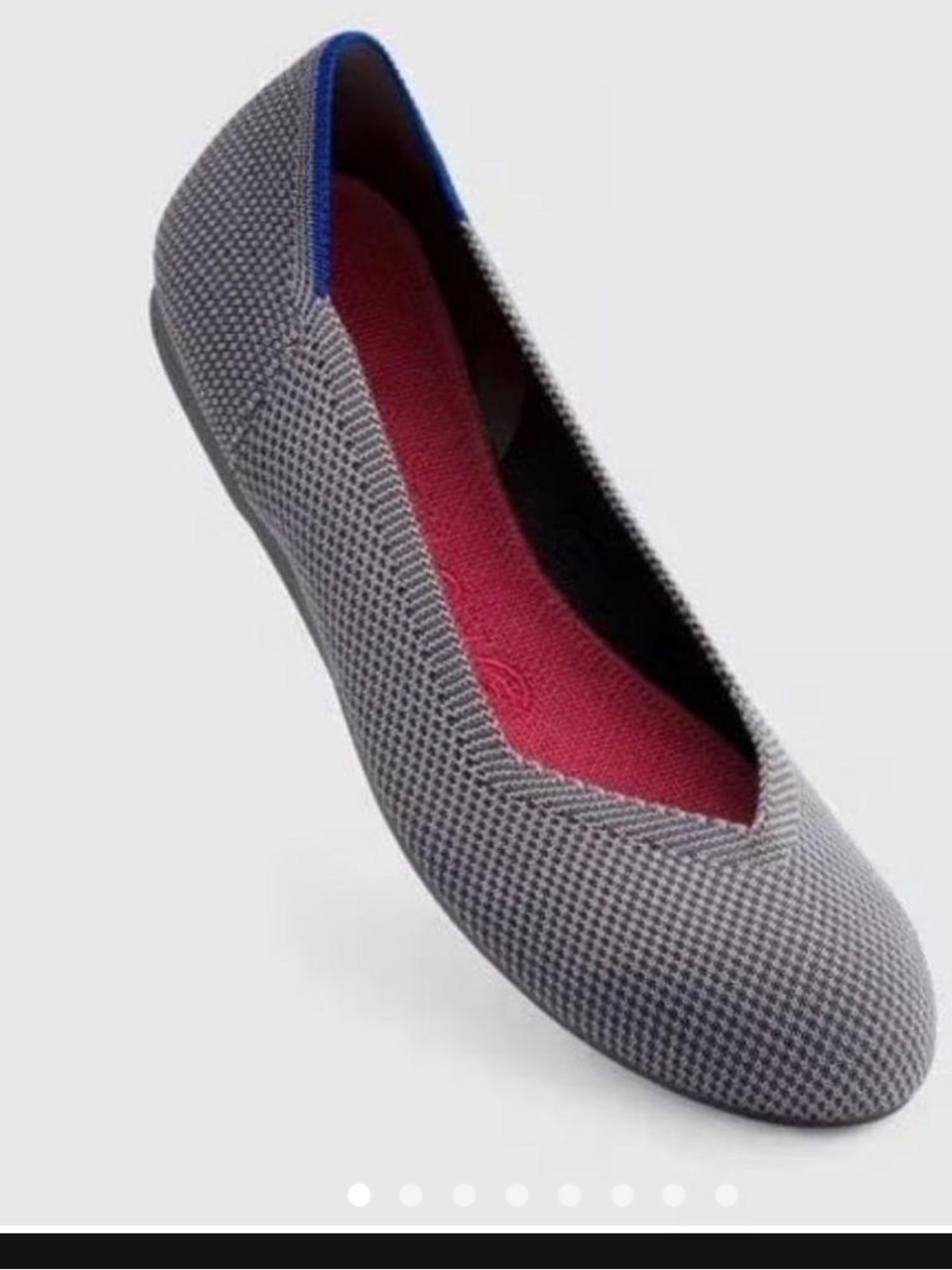 ROTHYS Size 8.5 Rothys The Flat - Charcoal